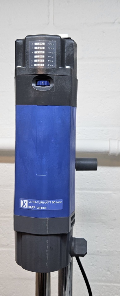 IKA T50 Ultra turrax met S50N-G45F dispergeer element en telescopisch H-Statief (1)