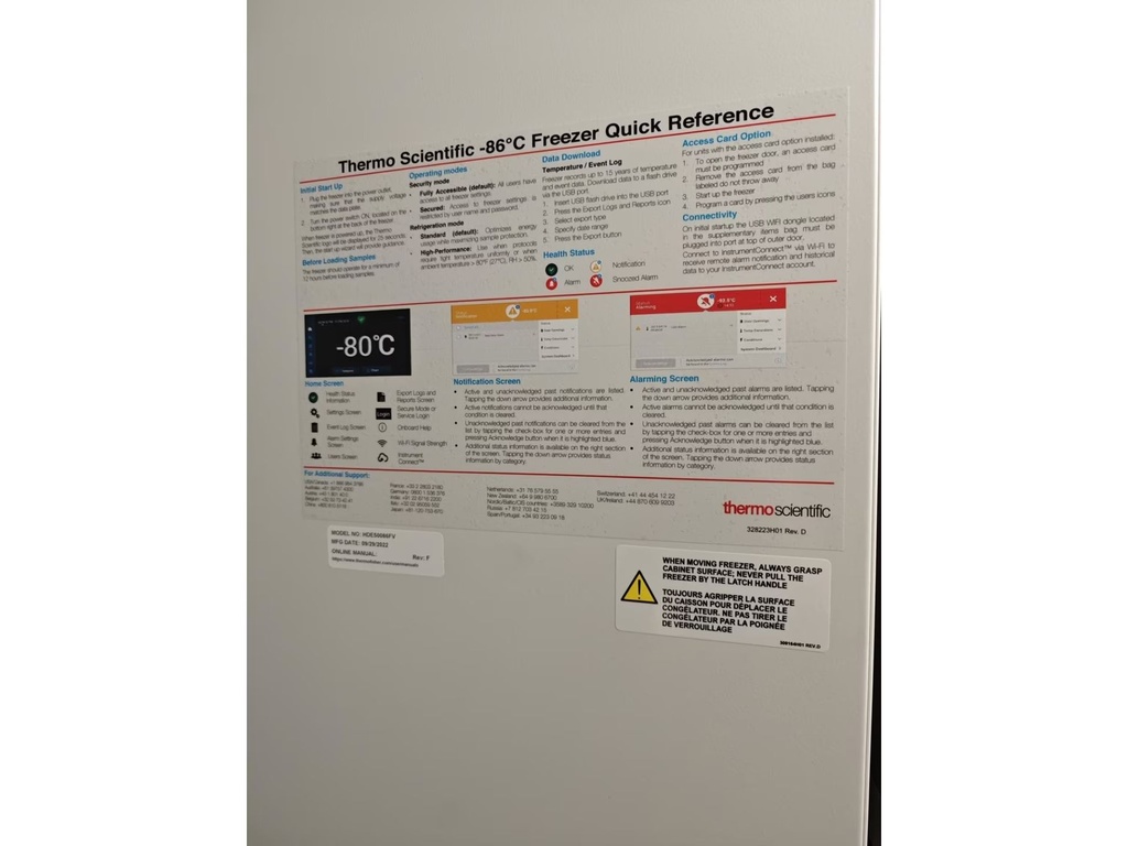 Ultra-Low Temperature Freezer -86 oC (3)